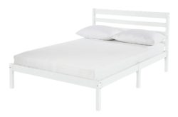HOME Kaycie Small Double Bed Frame - White.